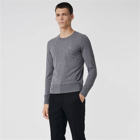 burberry grey crew neck|Burberry Limited.